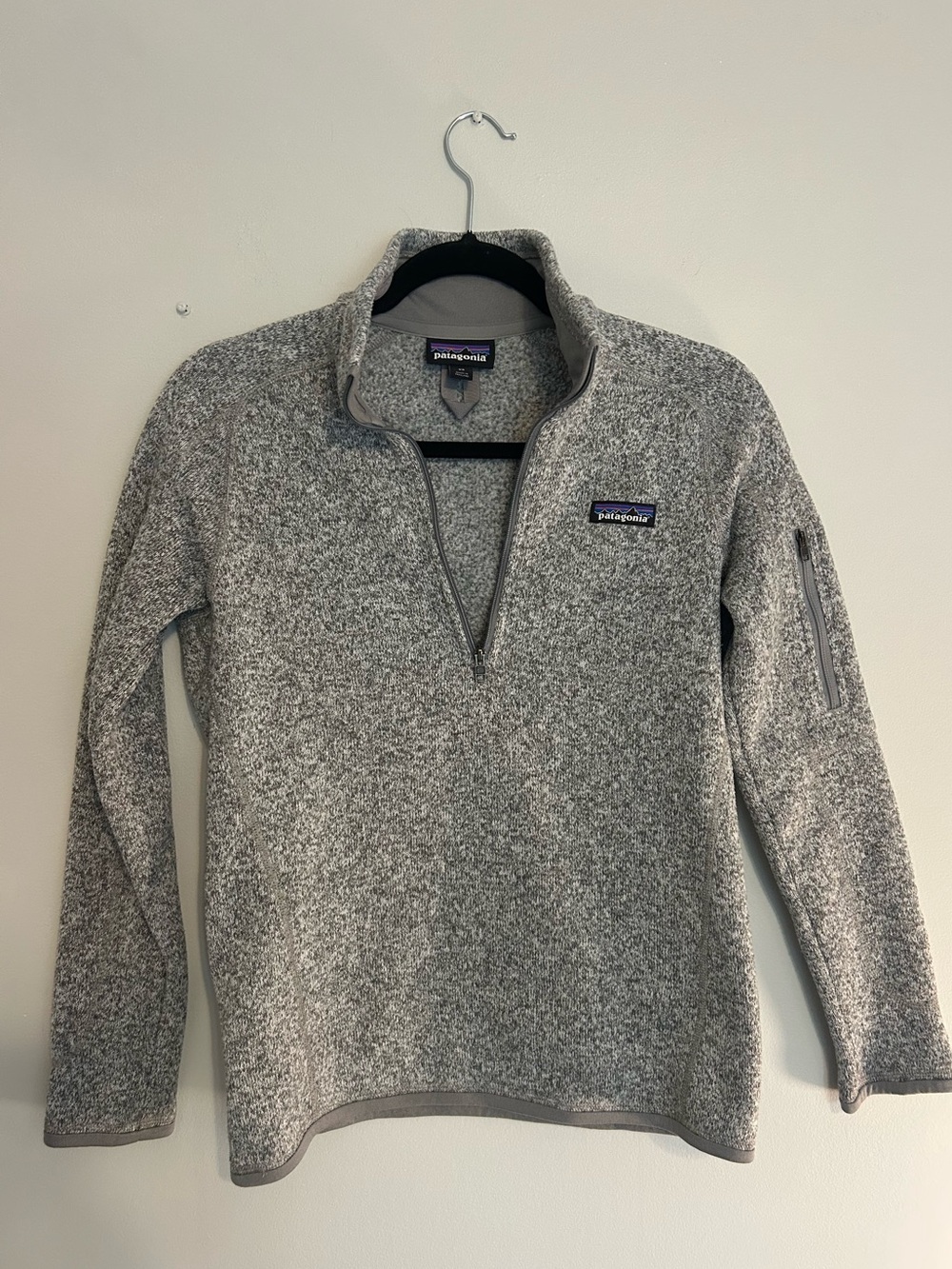 Patagonia Women’s Gray Better Sweater Quarter-Zip Fleece Pullover